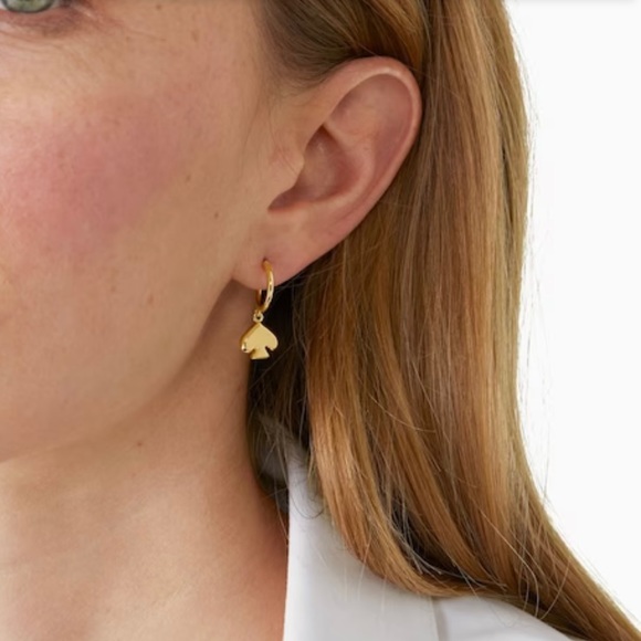 Kate Spade gold spade earrings - Picture 3 of 7